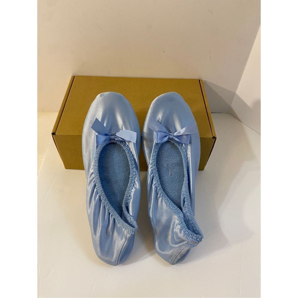 Vanity fair? Slippers blue 9.5-10.5 new washable‎ vtg R.G Barry Corp
